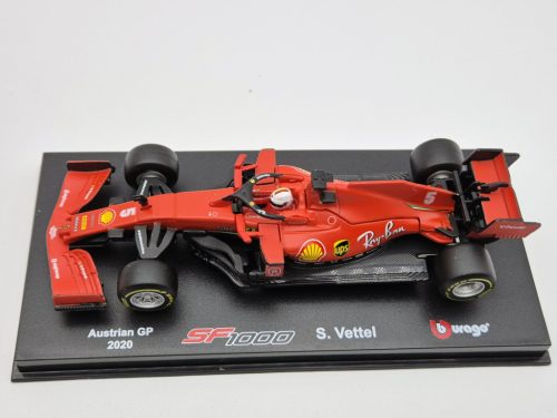 Ferrari - Echipa F1 Scuderia Ferrari (2020) - GP-ul Australiei - Sebastian Vettel - cu pilot - Bburago - model mașină 1:43 1/43 model auto