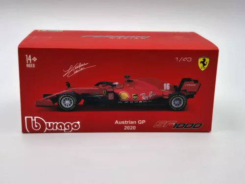Ferrari SF1000 F1 #16 - GP-ul Austriei (2020) - Charles Leclerc - CU PILOT - Bburago - 1:43