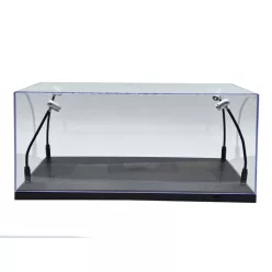   Vitrină / display pentru mașinuță la scară 1:18 - cu iluminare LED - bază neagră