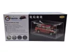 Vitrină / display pentru mașinuță la scară 1:18 - cu iluminare LED - bază neagră