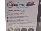 Vitrină / display pentru mașinuță la scară 1:18 - cu iluminare LED - bază neagră