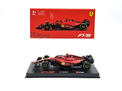 Ferrari F1-75 Scuderia F1 #55 (2022) - Carlos Sainz - CU PILOT - Bburago - 1:43