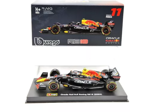 Red Bull F1 RB18 Echipa Oracle #11 (2022) - Sergio Perez - CU PILOT - Bburago - 1:43