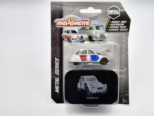 Citroen 2CV - cu cutie - seria metalică Majorette - 1:64