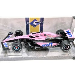   Renault A523 Echipa BWT Alpine F1 #10 #31 (2023) - Esteban Ocon / Pierre Gasly - roz - Solido - 1:18