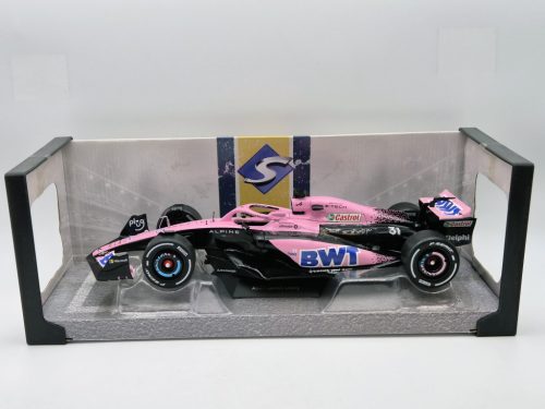 Renault A523 Echipa BWT Alpine F1 #10 #31 (2023) - Esteban Ocon / Pierre Gasly - roz - Solido - 1:18