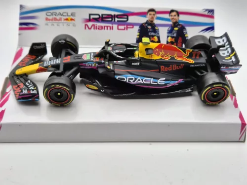 Red Bull RB19 Echipa Oracle F1 #11 (2023) - Miami GP - Sergio Perez - Bburago - 1:43