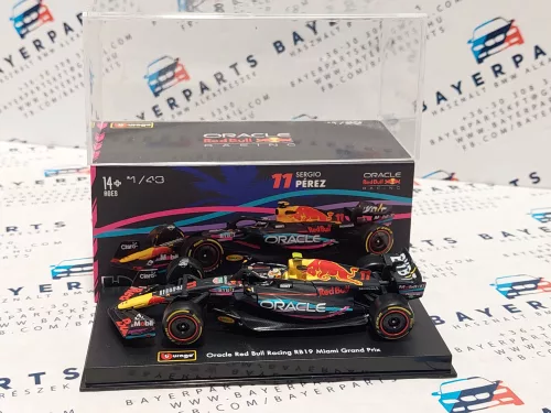 Red Bull RB19 Echipa Oracle F1 #11 (2023) - Miami GP - Sergio Perez - CU PILOT - Bburago - 1:43