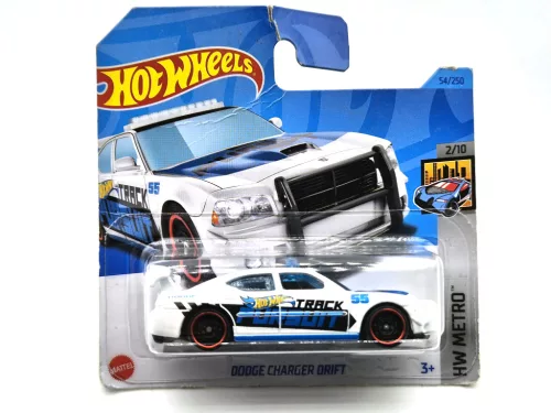 HW Metro - 2/10 - Dodge Charger Drift - alb - Hotwheels - 1:64