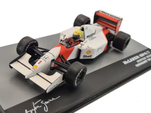 McLaren MP4/7 F1 #1 (1992) - GP Germania - Ayrton Senna - CU PILOT - Edicola - 1:43