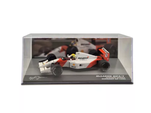 McLaren MP4/7 F1 #1 (1992) - GP Germania - Ayrton Senna - CU PILOT - Edicola - 1:43