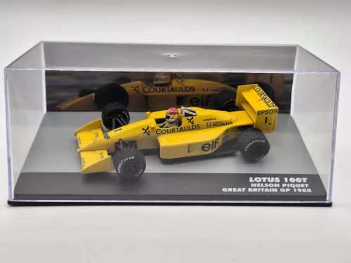 Lotus 100T Echipa Camel Honda #1 (1988) - GP Britanic - Nelson Piquet - CU PILOT - Edicola - 1:43
