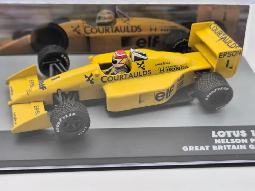 Lotus 100T Echipa Camel Honda #1 (1988) - GP Britanic - Nelson Piquet - CU PILOT - Edicola - 1:43