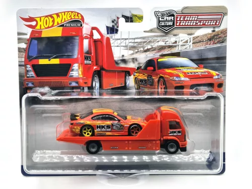 Hot Wheels Premium - Transport Echipa - Nissan Silvia S15 - Aero Lift - Hot Wheels - 1:64