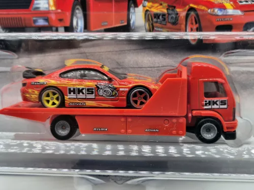 Hot Wheels Premium - Transport Echipa - Nissan Silvia S15 - Aero Lift - Hot Wheels - 1:64