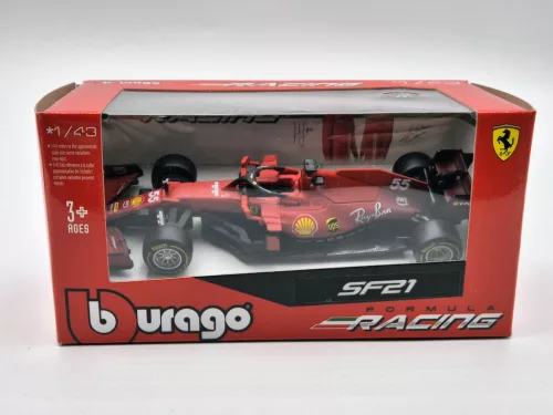 Ferrari SF21 Echipa Scuderia F1 #55 (2021) - Carlos Sainz - Bburago - 1:43