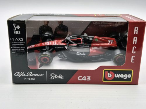 Alfa Romeo C43 Team Stake F1 #77 (2023) - Valtteri Bottas - Bburago - 1:43