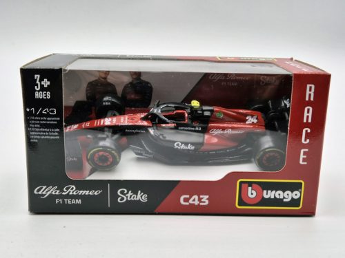 Alfa Romeo C43 Team Stake F1 #24 (2023) - Guanyu Zhou - Bburago - 1:43