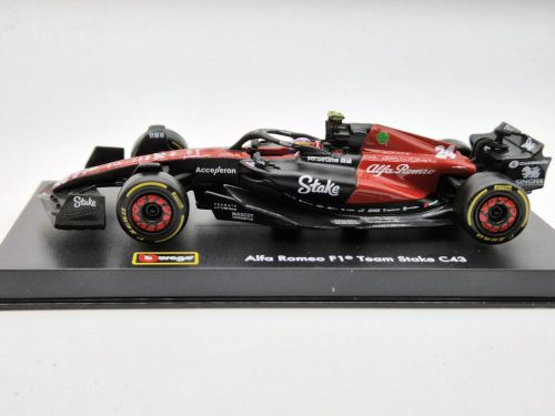 Alfa Romeo C43 Team Stake F1 #24 (2023) - Guanyu Zhou - CU PILOT - Bburago - 1:43