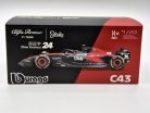 Alfa Romeo C43 Team Stake F1 #24 (2023) - Guanyu Zhou - CU PILOT - Bburago - 1:43