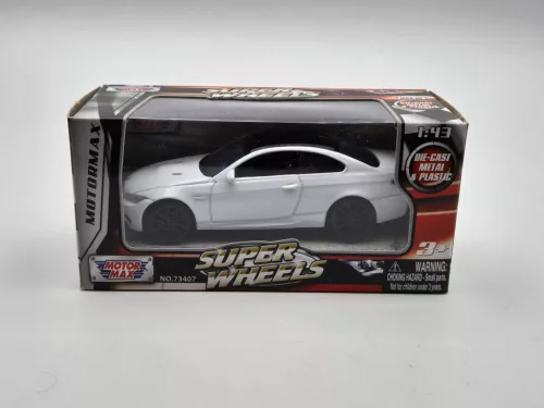 BMW E92 M3 - alb - Motormax - 1:43