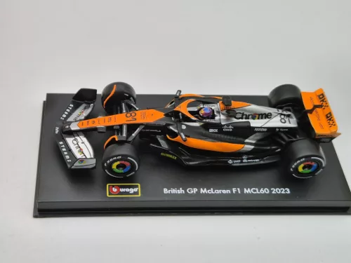 McLaren MCL60 F1 #81 (2023) - GP-ul Marii Britanii 4 - Oscar Piastri - CU PILOT - BBurago - 1:43