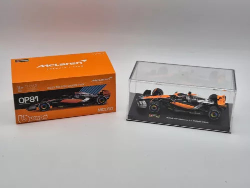 McLaren MCL60 F1 #81 (2023) - GP-ul Marii Britanii 4 - Oscar Piastri - CU PILOT - BBurago - 1:43