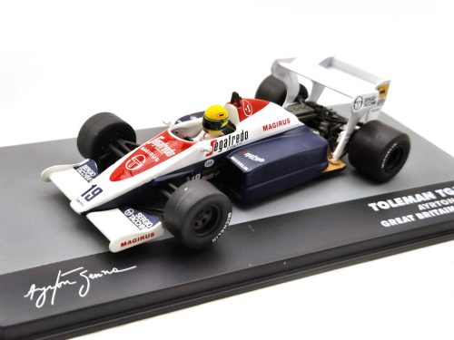 Toleman TG184 F1 #19 (1984) - Marele Premiu al Marii Britanii - Ayrton Senna - CU PILOT - Edicola - 1:43