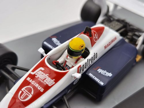 Toleman TG184 F1 #19 (1984) - Marele Premiu al Marii Britanii - Ayrton Senna - CU PILOT - Edicola - 1:43
