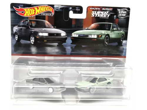 Hot Wheels Premium - Duo Pack - Nissan Sentra SE-R (1991) - Nissan Silvia S13 (1988) - Hot Wheels - 1:64