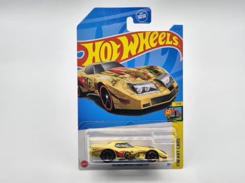 Hot Wheels Greenwood Corvette (1976) - HW Art Cars 7/10 - 65/250 - card lungă