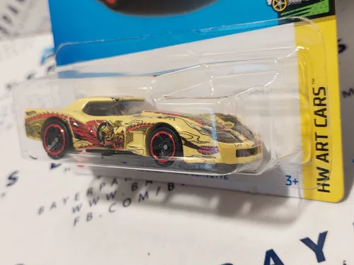 Hot Wheels Greenwood Corvette (1976) - HW Art Cars 7/10 - 65/250 - card lungă