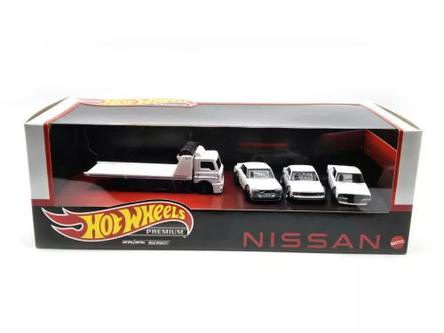 Set dioramă Nissan Skyline #14 - Skyline 2000 GT-R, Skyline C210, Skyline HT 2000 GT-X, vehicul de transport Nissan