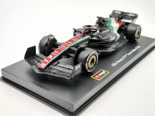 Alfa Romeo C43 F1 #77 (2023) - Monza Italia GP - Valtteri Bottas - CU PILOT - Bburago - 1:43