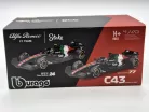 Alfa Romeo C43 F1 #77 (2023) - Monza Italia GP - Valtteri Bottas - CU PILOT - Bburago - 1:43