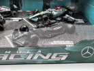 Set Mercedes GP F1 - 2023 W14 Lewis Hamilton - 2023 W14 George Russell - 2022 W13 Lewis Hamilton - 2021 W12 Lewis Hamilton - Bburago - 1:43