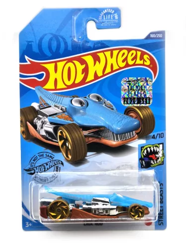Hot Wheels Croc Rod (cupru/albastru) - Street Beasts 4/10 - 160/250 - cu card lung - Hot Wheels - 1:64