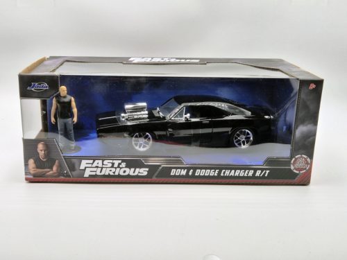 Dodge Charger-ul lui Dom (1970) - cu figurina Dom - Fast & Furious - Furios și iute - Jada - 1:24