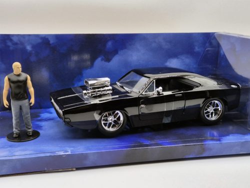 Dodge Charger-ul lui Dom (1970) - cu figurina Dom - Fast & Furious - Furios și iute - Jada - 1:24