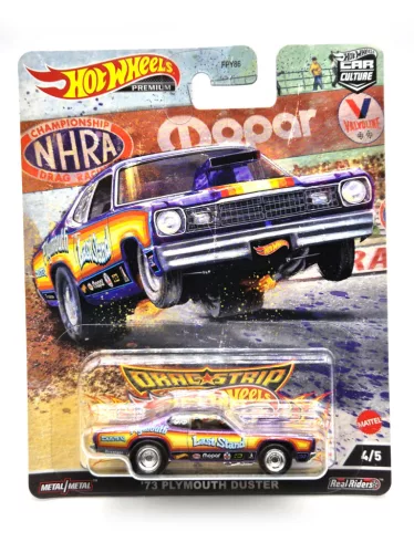 Hot Wheels Premium - Dragstrip Car Culture - Plymouth Duster (1973) - Hot Wheels - 1:64