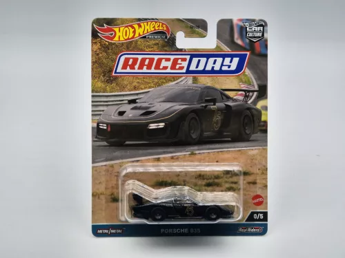 Hot Wheels Premium - Race Day - Porsche 935 - Mașină de urmărire - Hot Wheels - 1:64