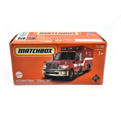   International Terrastar - 71/100 - Ambulanță de Pompieri - Matchbox - 1:64