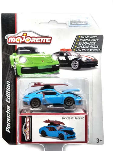 Porsche 911 991 Carrera S Coupe (2015) - albastru - Majorette - 1:64