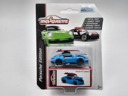 Porsche 911 991 Carrera S Coupe (2015) - albastru - Majorette - 1:64