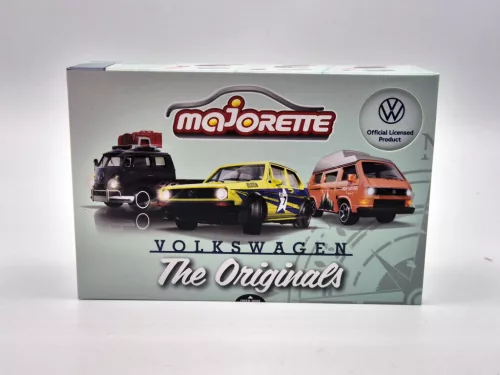 Set Volkswagen VW - VW Golf 1 MK1 - VW T1 transporter - Majorette - 1:64