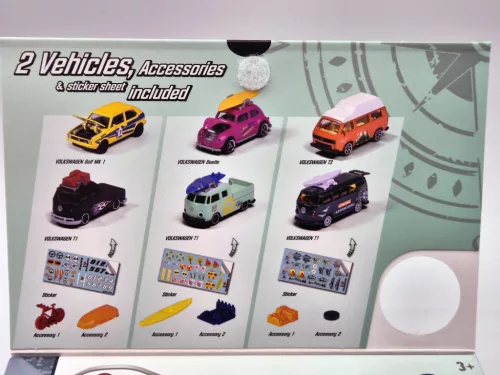 Set Volkswagen VW - VW Golf 1 MK1 - VW T1 transporter - Majorette - 1:64