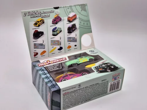 Set Volkswagen VW - VW Beetle   - VW T1 transportor - Majorette - 1:64