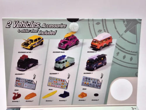Set Volkswagen VW - VW T3 + VW T1 transporter - Majorette - 1:64
