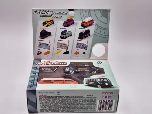 Set Volkswagen VW - VW T3 + VW T1 transporter - Majorette - 1:64