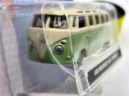 Volkswagen VW T1 transporter Samba Minibus - verde - Burago - 1:64
